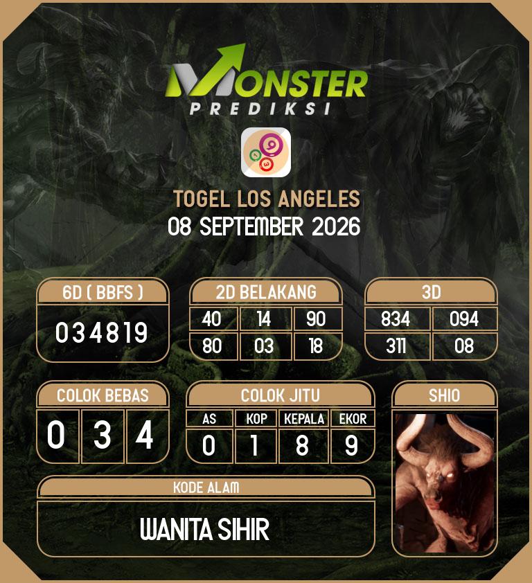 Kode-Monster-Los-Angeles-Hari-Selasa-8-September-2026