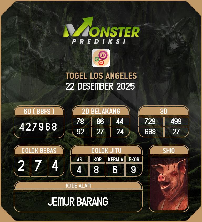 Kode-Monster-Los-Angeles-Hari-Senin-22-Desember-2025