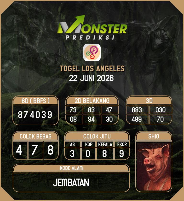 Kode-Monster-Los-Angeles-Hari-Senin-22-Juni-2026