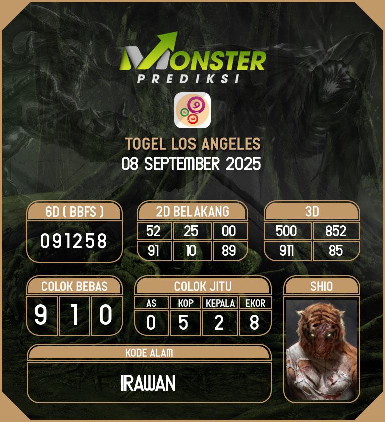 Kode-Monster-Los-Angeles-Hari-Senin-8-September-2025