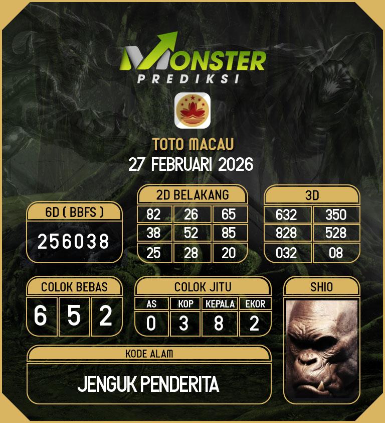 Kode-Monster-Macau-Hari-Jumat-27-Februari-2026