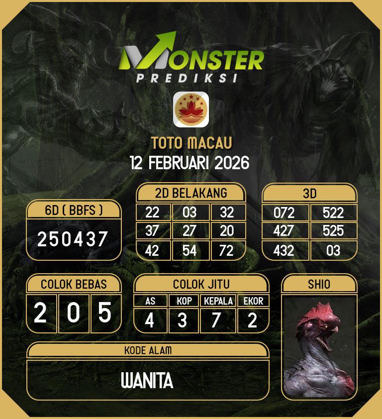 Kode-Monster-Macau-Hari-Kamis-12-Februari-2026