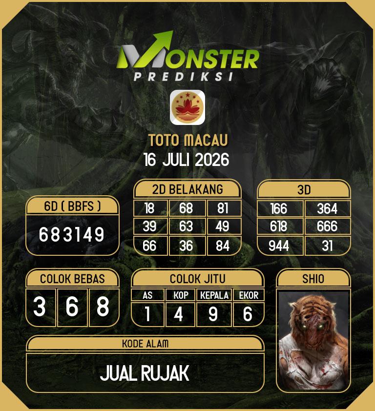 Kode-Monster-Macau-Hari-Kamis-16-Juli-2026