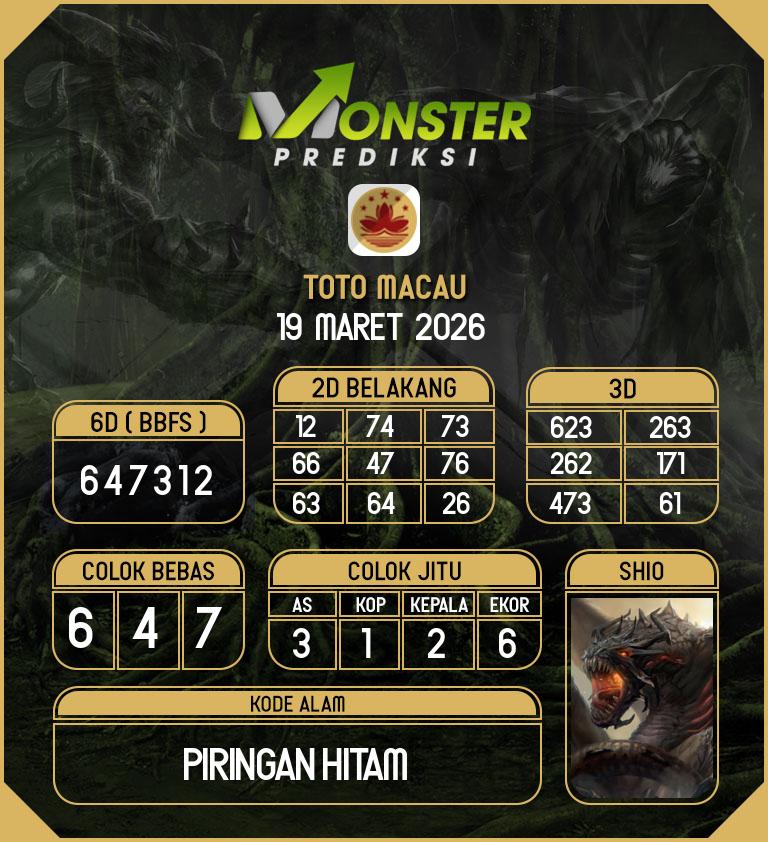 Kode-Monster-Macau-Hari-Kamis-19-Maret-2026