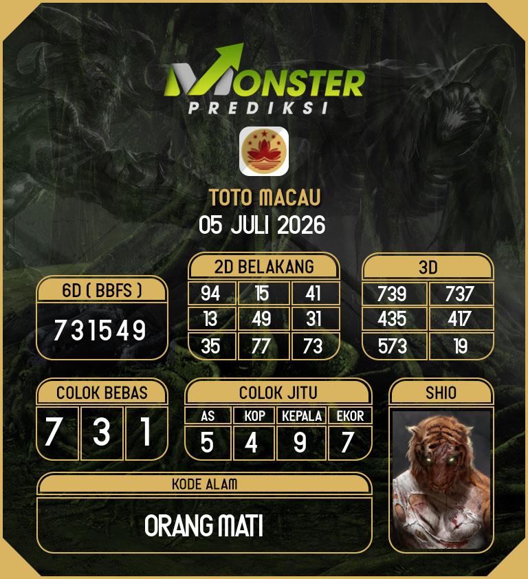 Kode-Monster-Macau-Hari-Minggu-5-Juli-2026