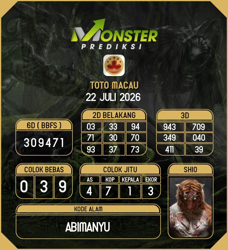 Kode-Monster-Macau-Hari-Rabu-22-Juli-2026