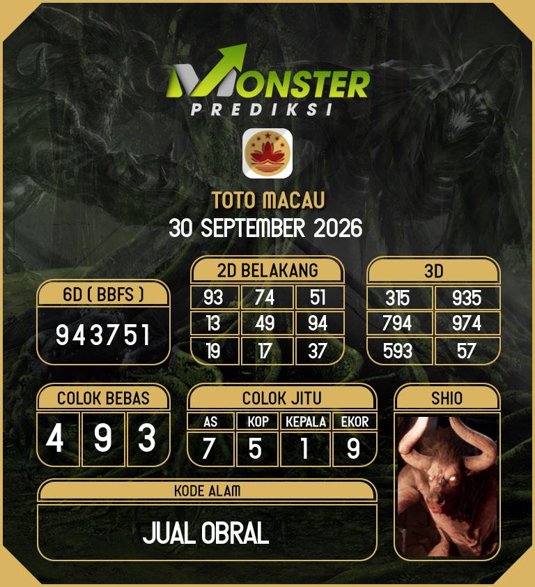 Kode-Monster-Macau-Hari-Rabu-30-September-2026