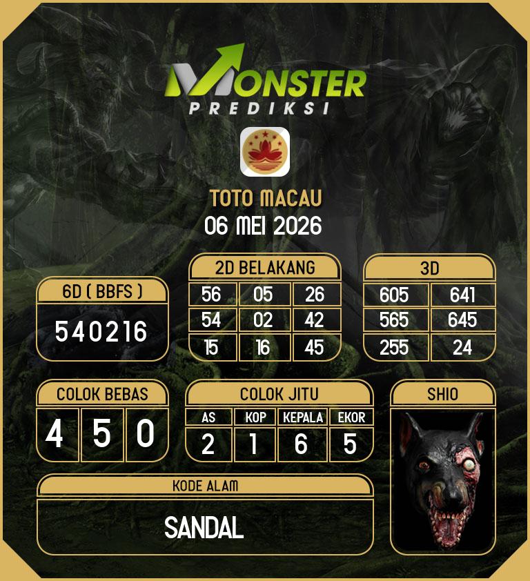 Kode-Monster-Macau-Hari-Rabu-6-Mei-2026