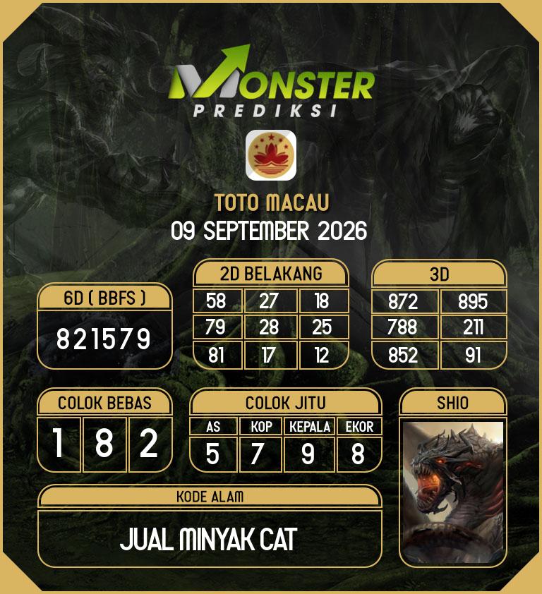 Kode-Monster-Macau-Hari-Rabu-9-September-2026
