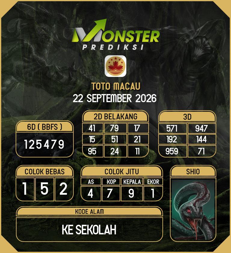 Kode-Monster-Macau-Hari-Selasa-22-September-2026