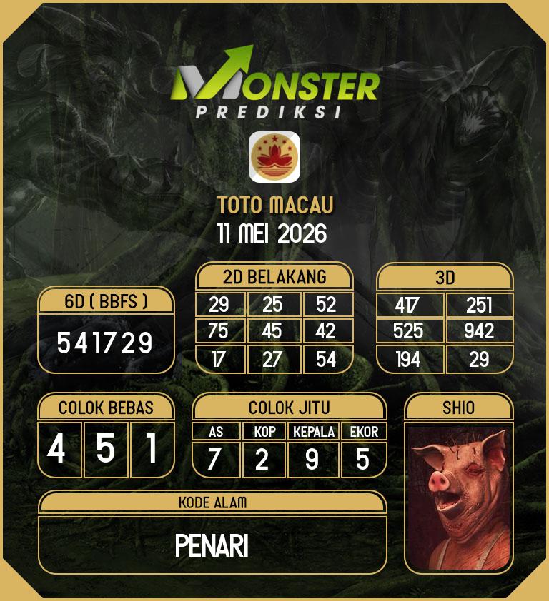 Kode-Monster-Macau-Hari-Senin-11-Mei-2026