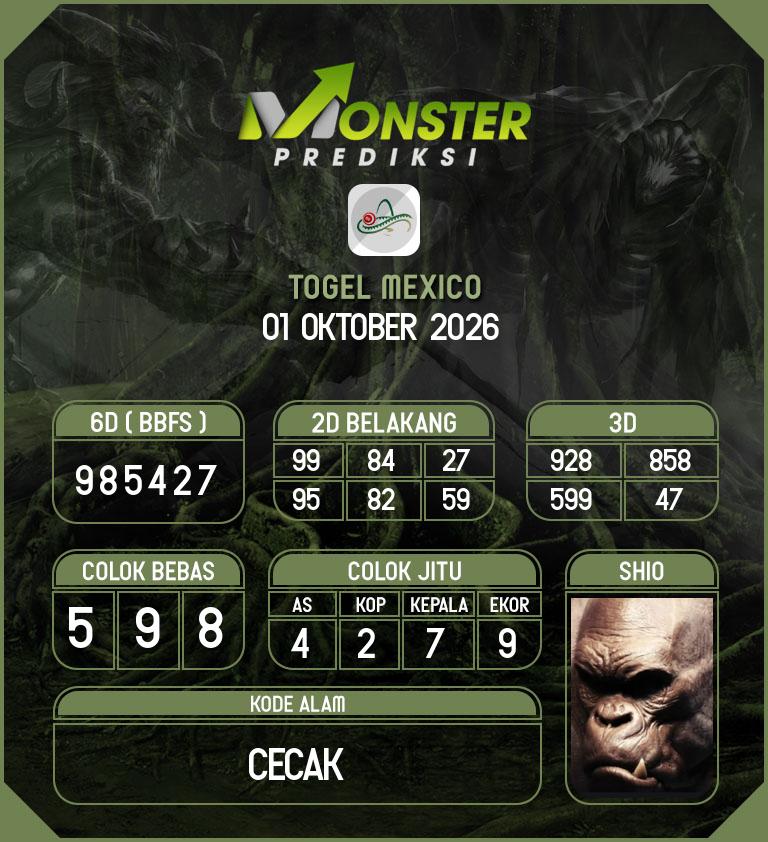 Kode-Monster-Mexico-Hari-Kamis-1-Oktober-2026