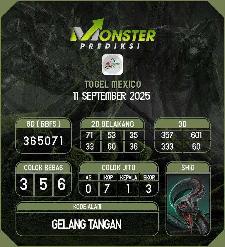 Kode-Monster-Mexico-Hari-Kamis-11-September-2025