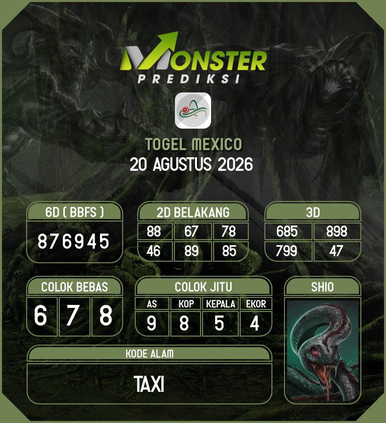 Kode-Monster-Mexico-Hari-Kamis-20-Agustus-2026