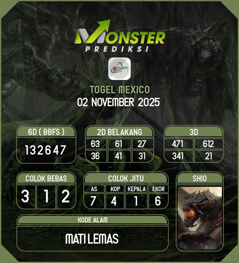 Kode-Monster-Mexico-Hari-Minggu-2-November-2025