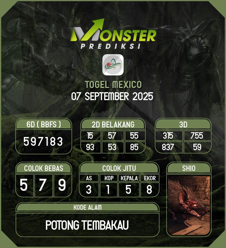 Kode-Monster-Mexico-Hari-Minggu-7-September-2025
