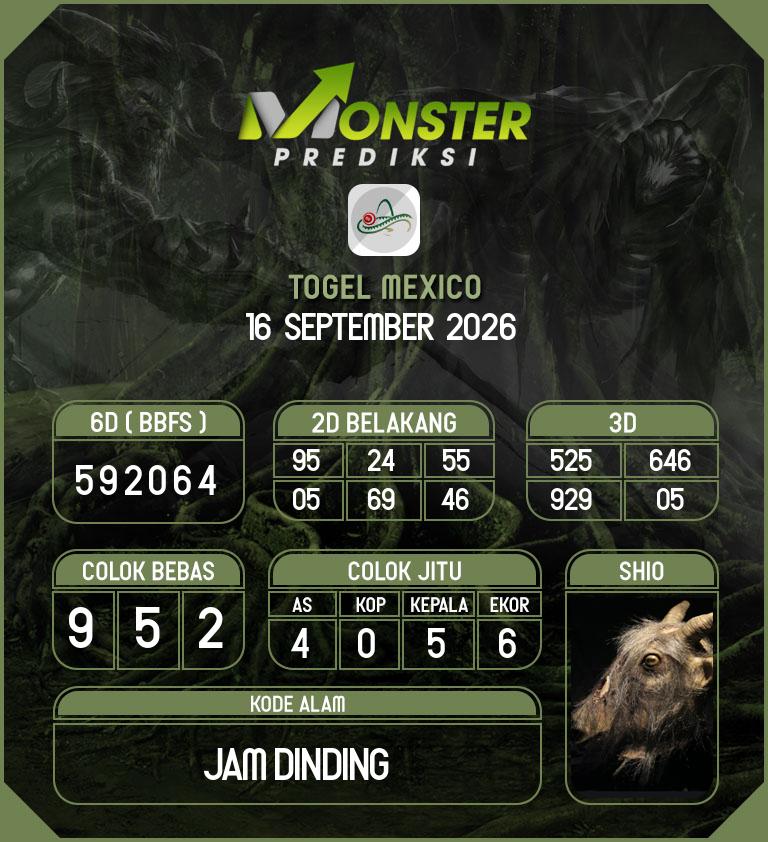 Kode-Monster-Mexico-Hari-Rabu-16-September-2026