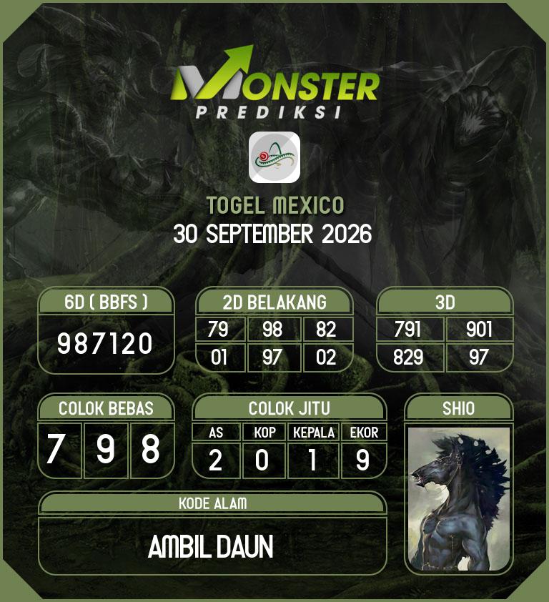 Kode-Monster-Mexico-Hari-Rabu-30-September-2026