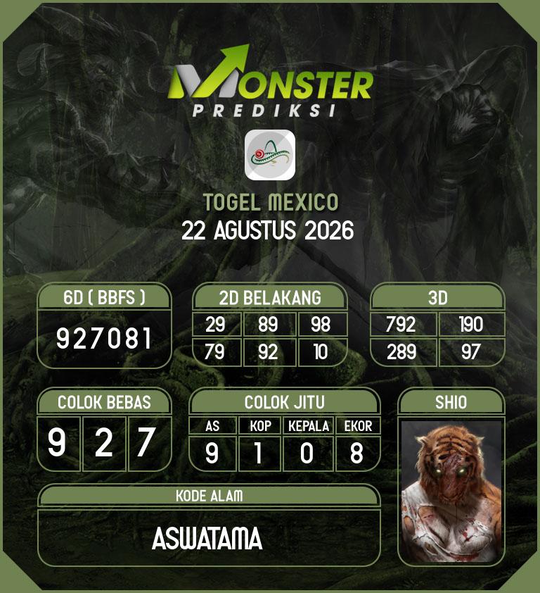 Kode-Monster-Mexico-Hari-Sabtu-22-Agustus-2026