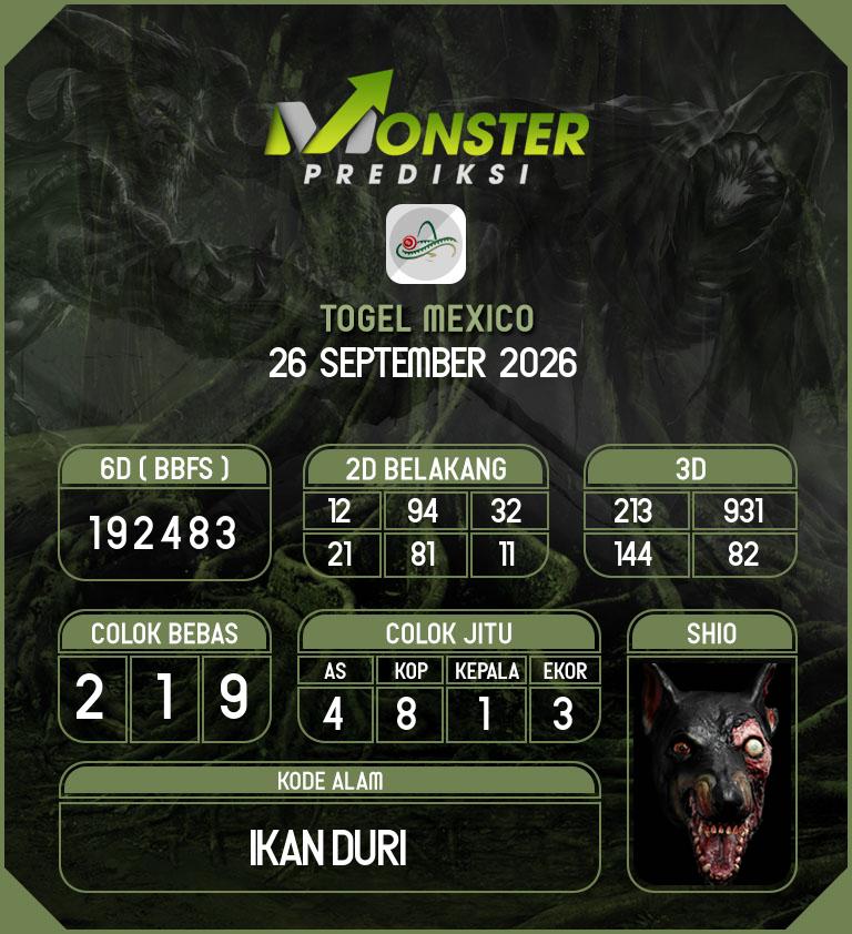 Kode-Monster-Mexico-Hari-Sabtu-26-September-2026