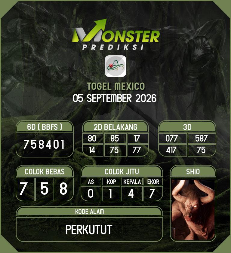 Kode-Monster-Mexico-Hari-Sabtu-5-September-2026