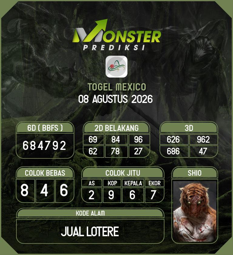 Kode-Monster-Mexico-Hari-Sabtu-8-Agustus-2026