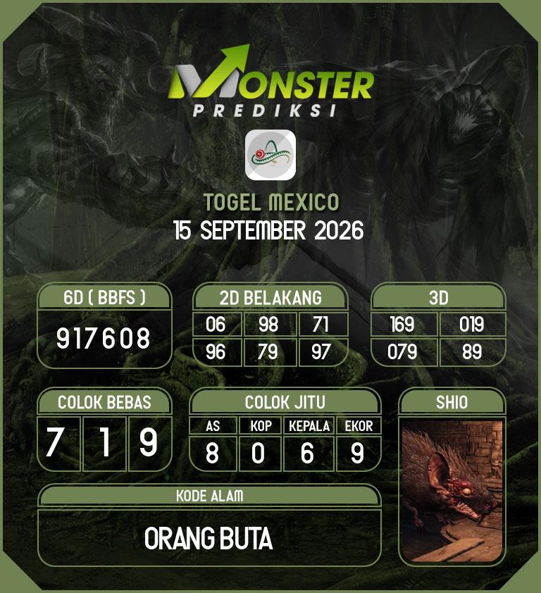 Kode-Monster-Mexico-Hari-Selasa-15-September-2026