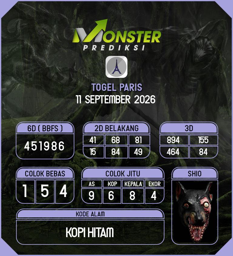 Kode-Monster-Paris-Hari-Jumat-11-September-2026