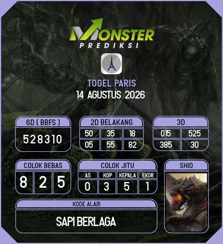 Kode-Monster-Paris-Hari-Jumat-14-Agustus-2026