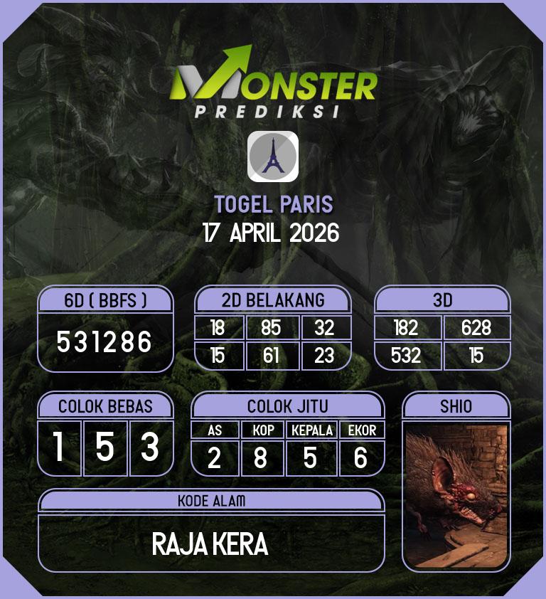 Kode-Monster-Paris-Hari-Jumat-17-April-2026