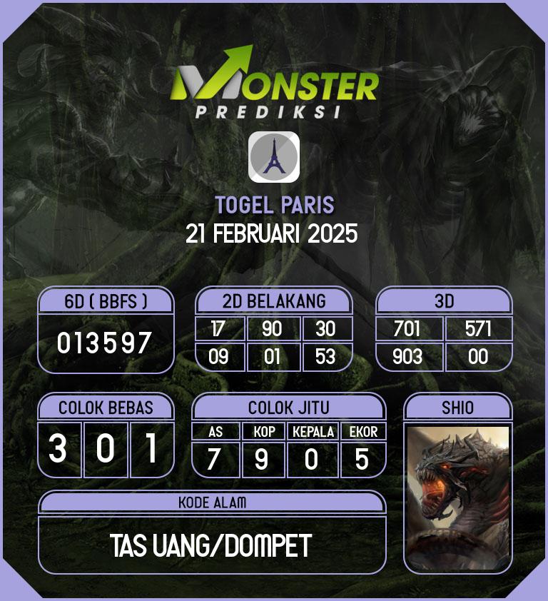 Kode-Monster-Paris-Hari-Jumat-21-Februari-2025