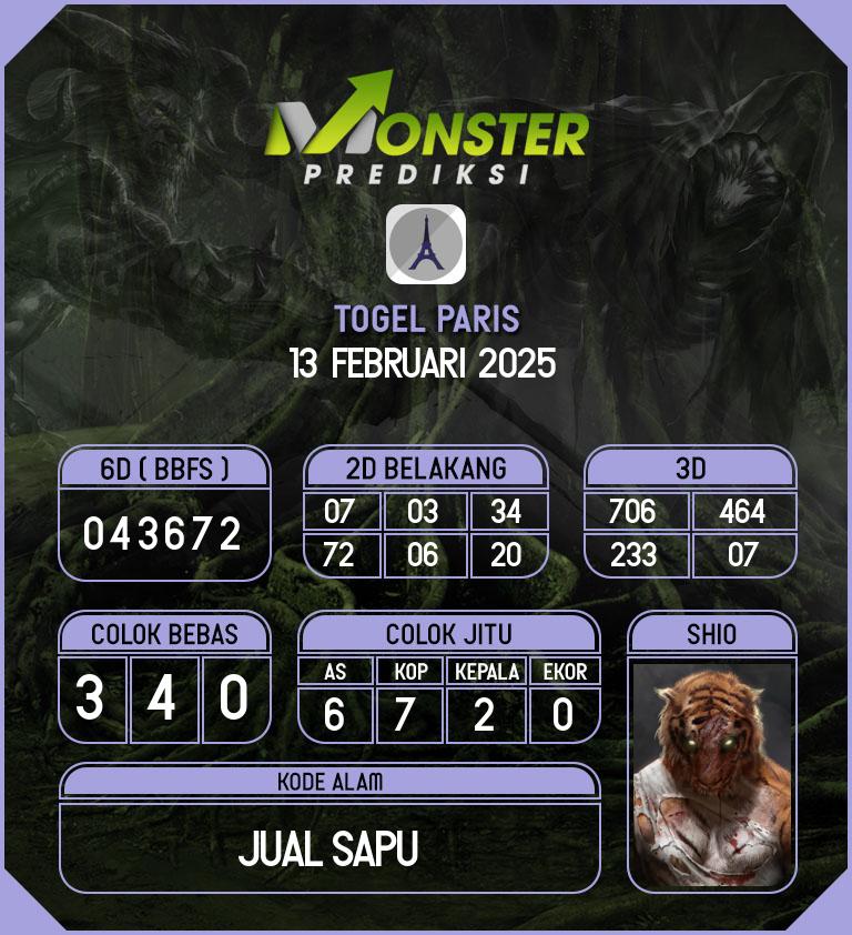 Kode-Monster-Paris-Hari-Kamis-13-Februari-2025