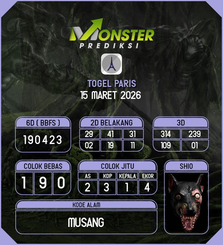 Kode-Monster-Paris-Hari-Minggu-15-Maret-2026