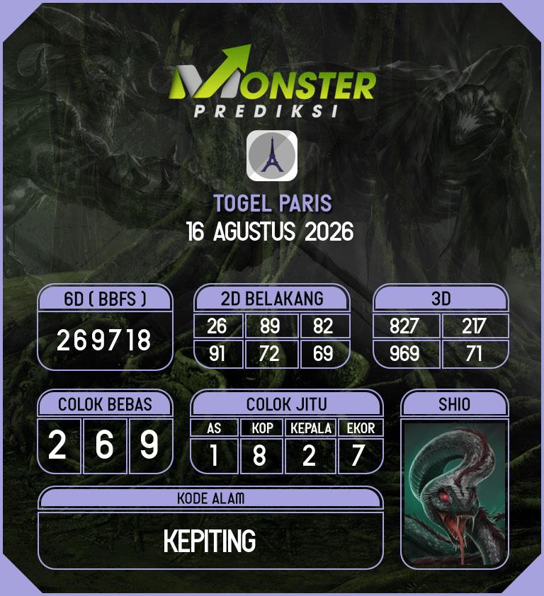 Kode-Monster-Paris-Hari-Minggu-16-Agustus-2026