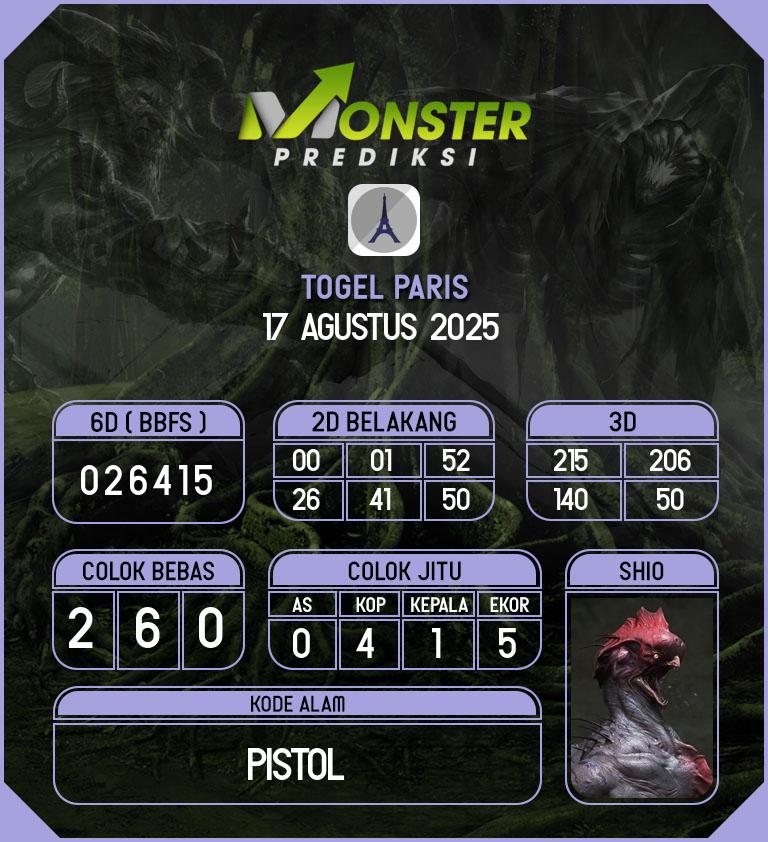 Kode-Monster-Paris-Hari-Minggu-17-Agustus-2025