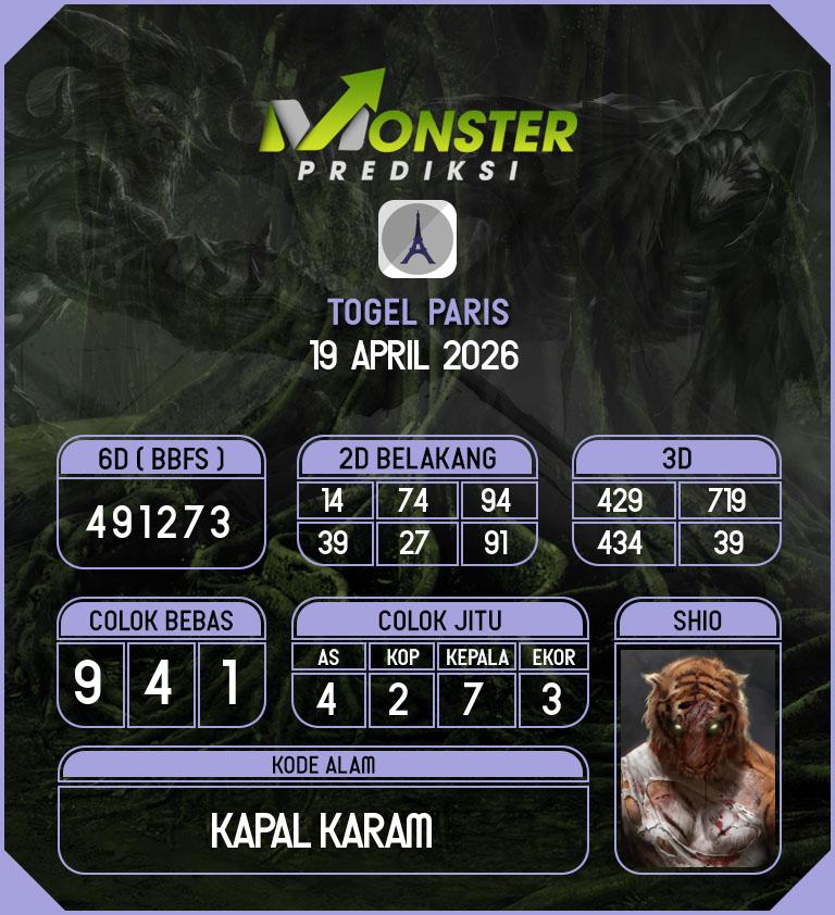 Kode-Monster-Paris-Hari-Minggu-19-April-2026
