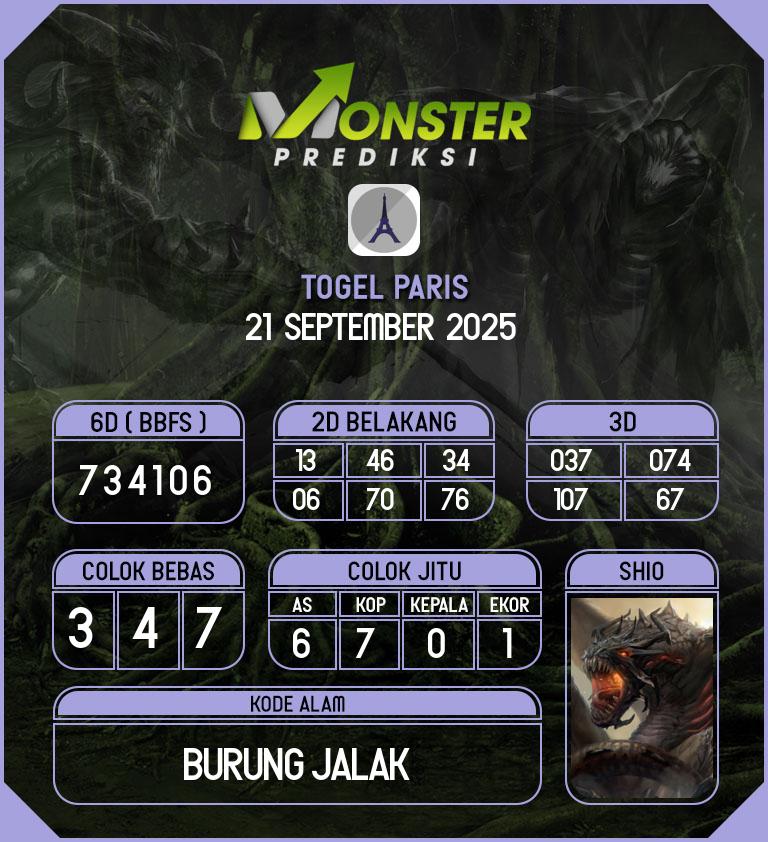 Kode-Monster-Paris-Hari-Minggu-21-September-2025