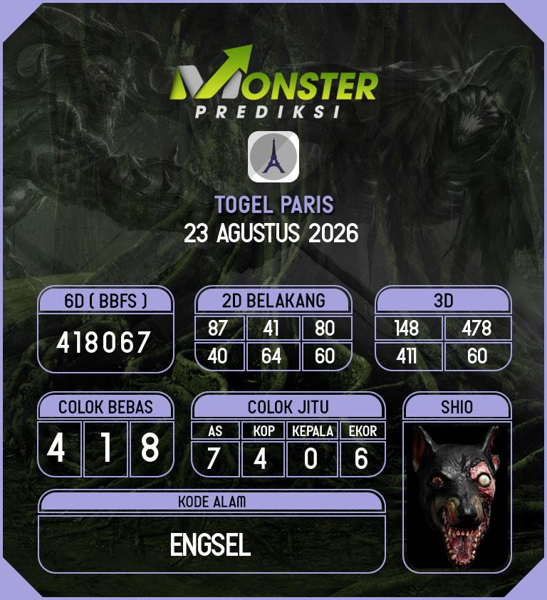 Kode-Monster-Paris-Hari-Minggu-23-Agustus-2026