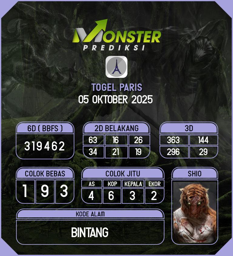 Kode-Monster-Paris-Hari-Minggu-5-Oktober-2025