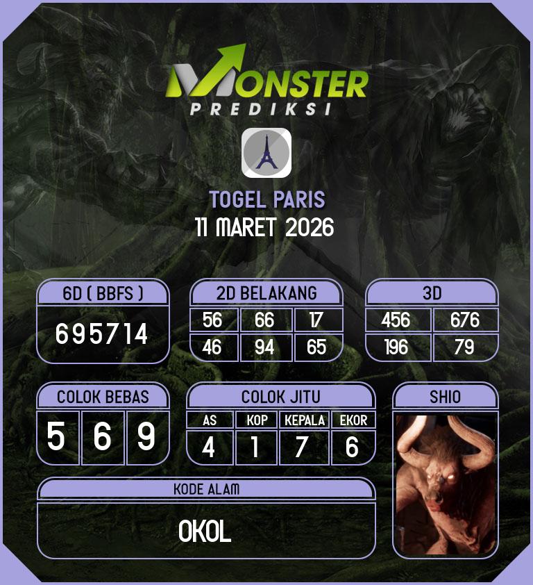 Kode-Monster-Paris-Hari-Rabu-11-Maret-2026