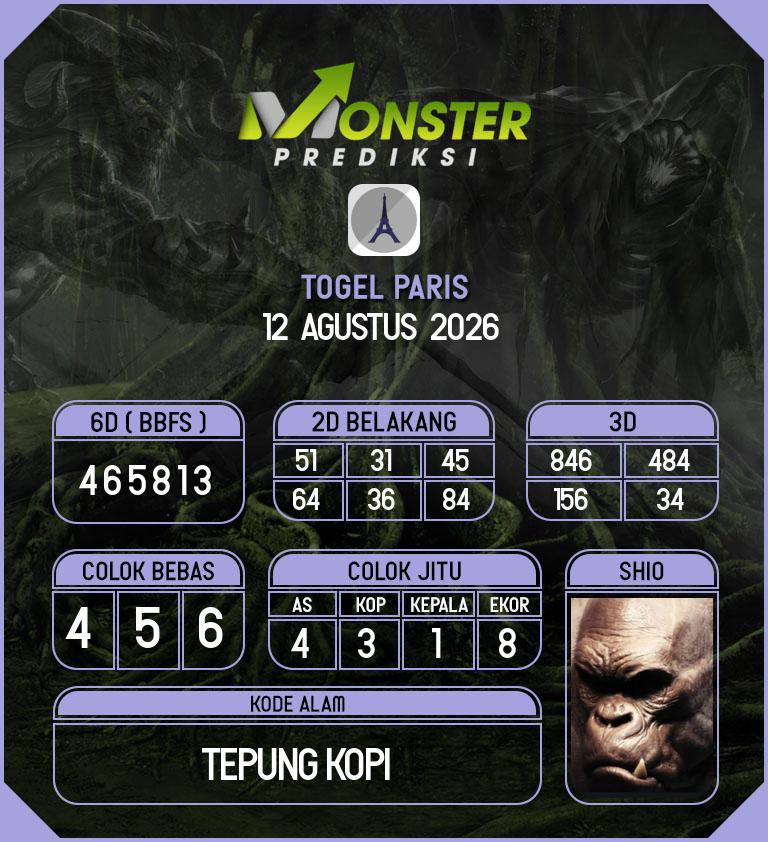 Kode-Monster-Paris-Hari-Rabu-12-Agustus-2026
