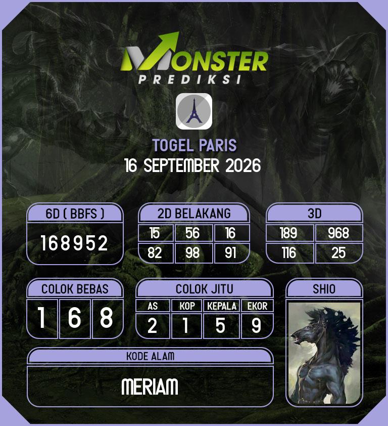 Kode-Monster-Paris-Hari-Rabu-16-September-2026