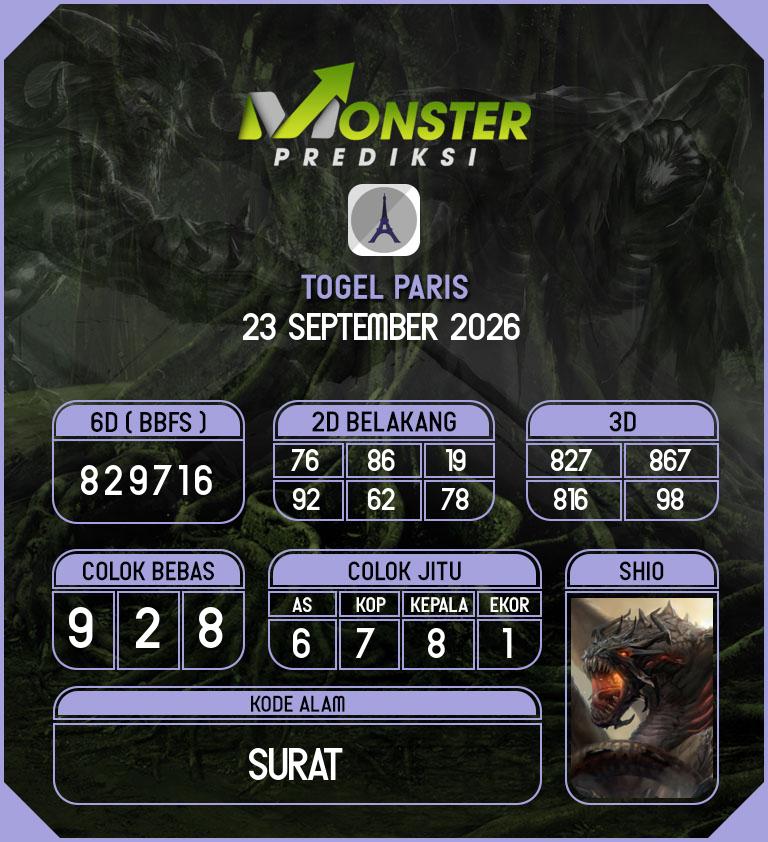 Kode-Monster-Paris-Hari-Rabu-23-September-2026
