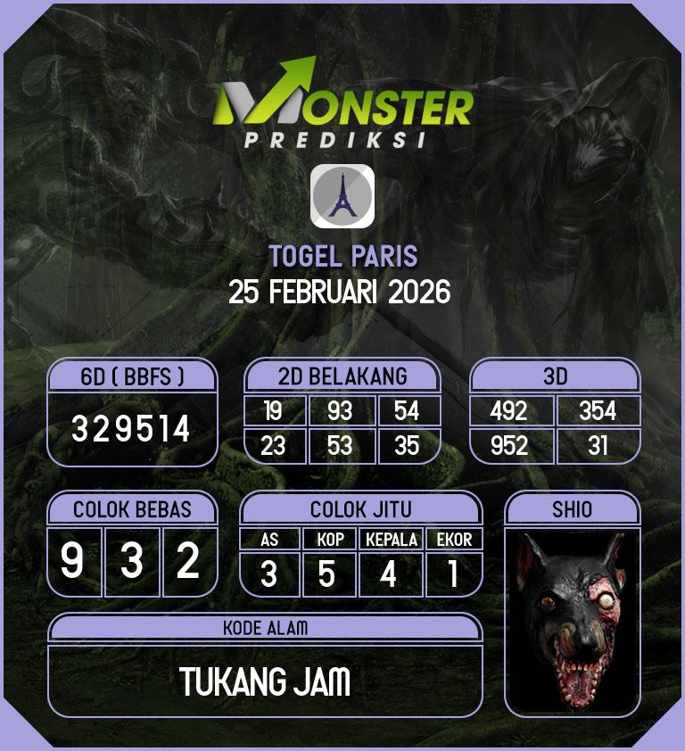 Kode-Monster-Paris-Hari-Rabu-25-Februari-2026