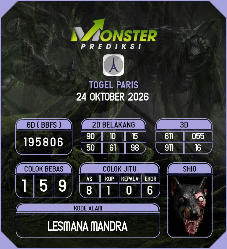 Kode-Monster-Paris-Hari-Sabtu-24-Oktober-2026