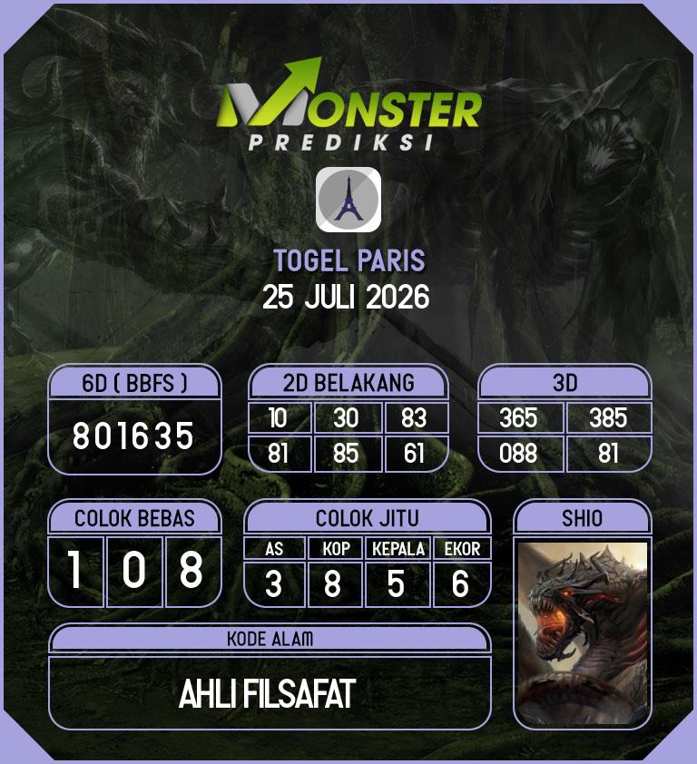 Kode-Monster-Paris-Hari-Sabtu-25-Juli-2026