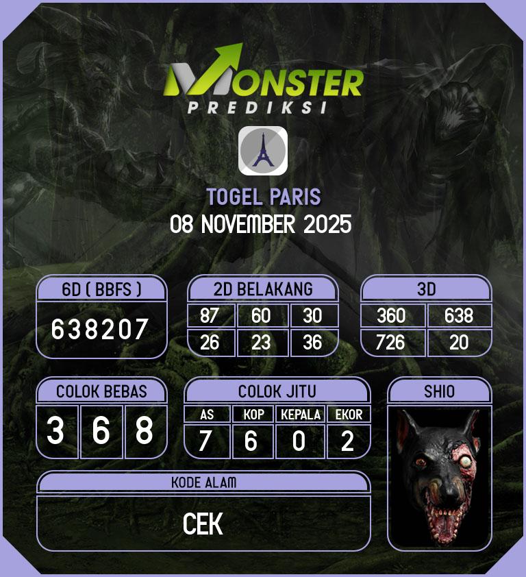 Kode-Monster-Paris-Hari-Sabtu-8-November-2025