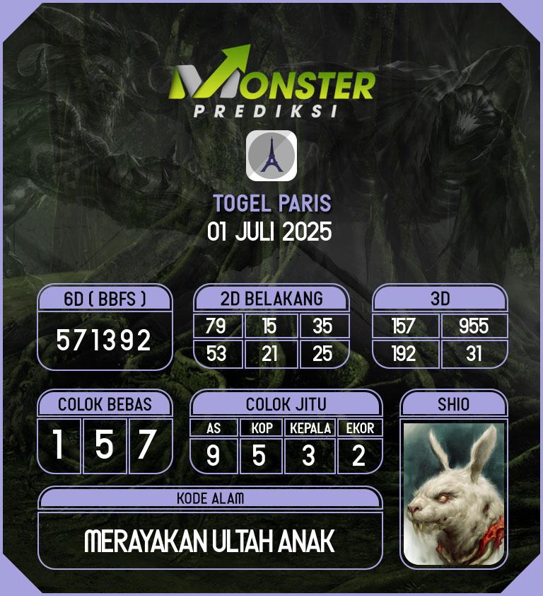 Kode-Monster-Paris-Hari-Selasa-1-Juli-2025
