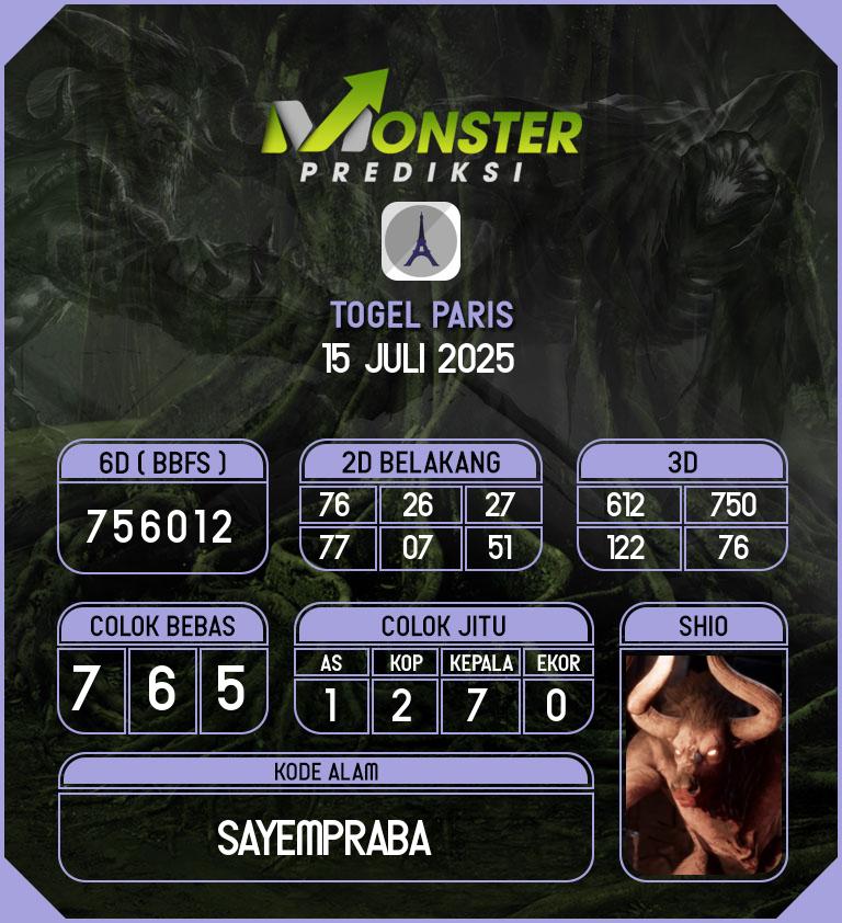 Kode-Monster-Paris-Hari-Selasa-15-Juli-2025