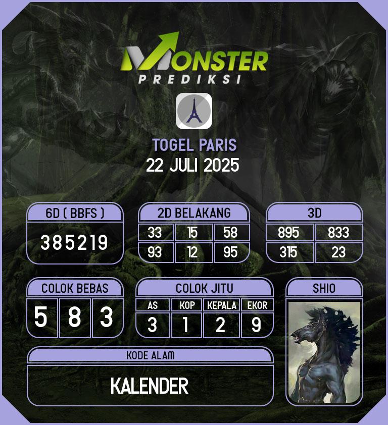 Kode-Monster-Paris-Hari-Selasa-22-Juli-2025